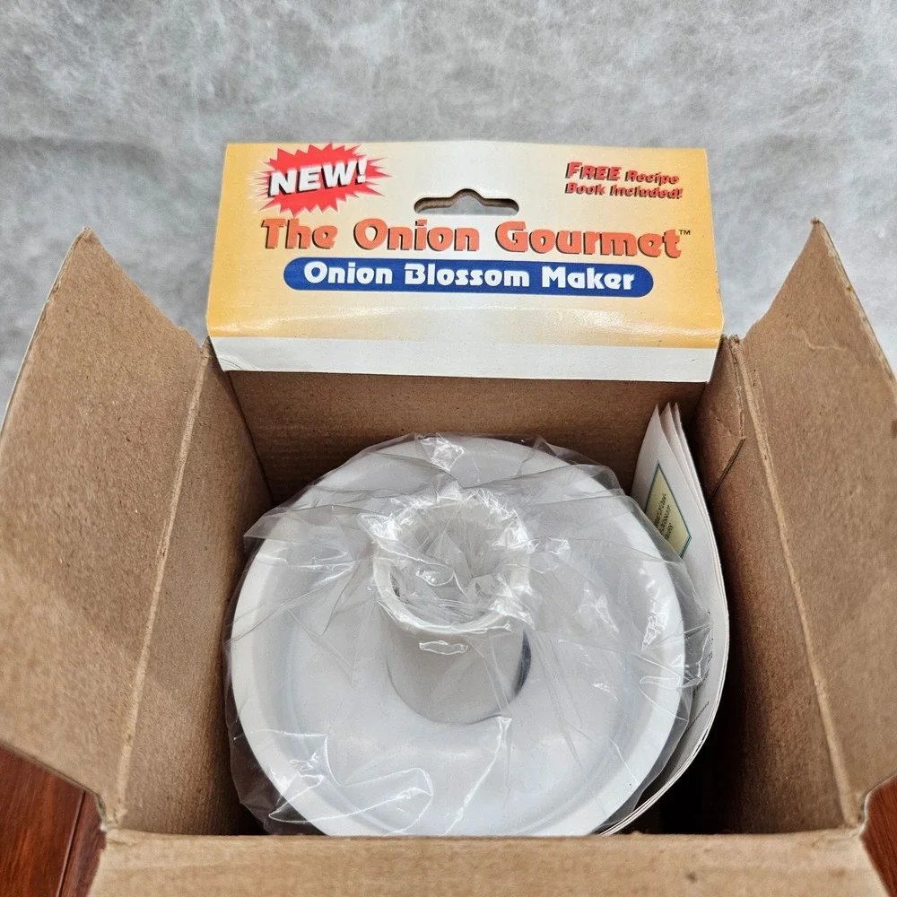 The Onion Gourmet Onion Blossom Maker Complete Set Kitchen Gadget NEW in box vtg